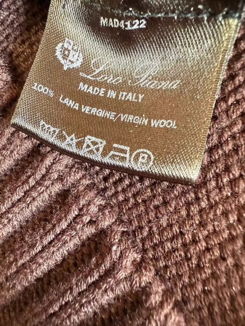Loro Piana LORO PIANA A wine red double-layered collar sweater Size M / US 6-8 / IT 42-44 - 4 Thumbnail