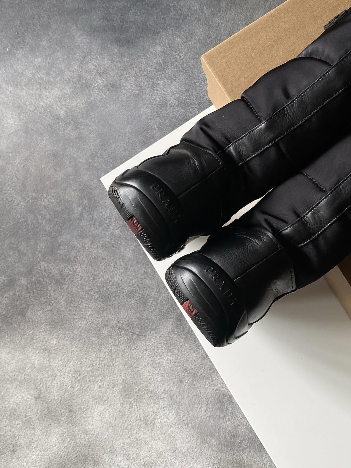 Prada 2000`s Prada Puffer / Leather Winter Boots Vintage Women US6 Size US 6.5 / IT 36.5 - 11 Thumbnail