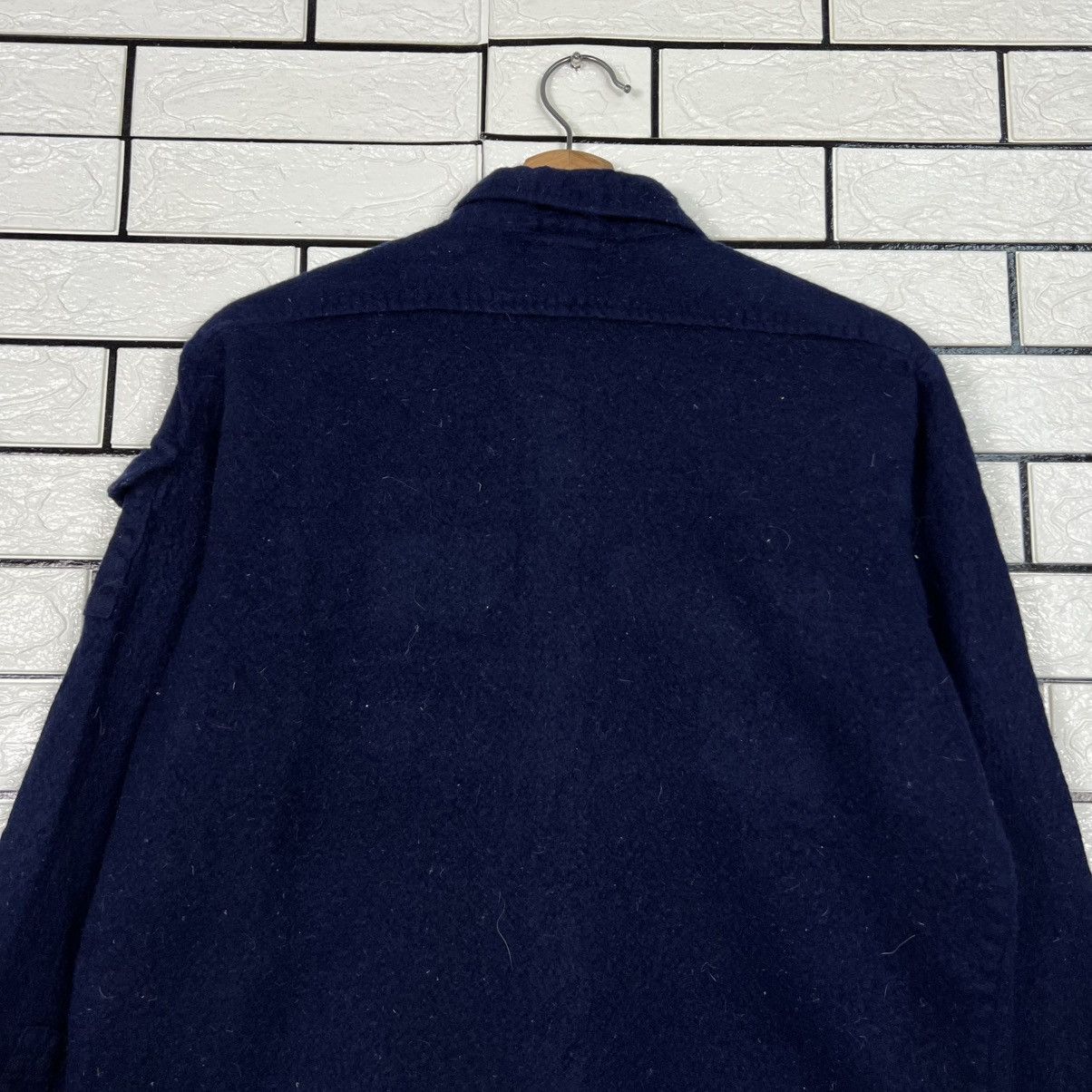 Vintage Vintage 90's GDC Wool Flannel Work Shirt Jacket #4159-C190 Size US L / EU 52-54 / 3 - 15 Thumbnail