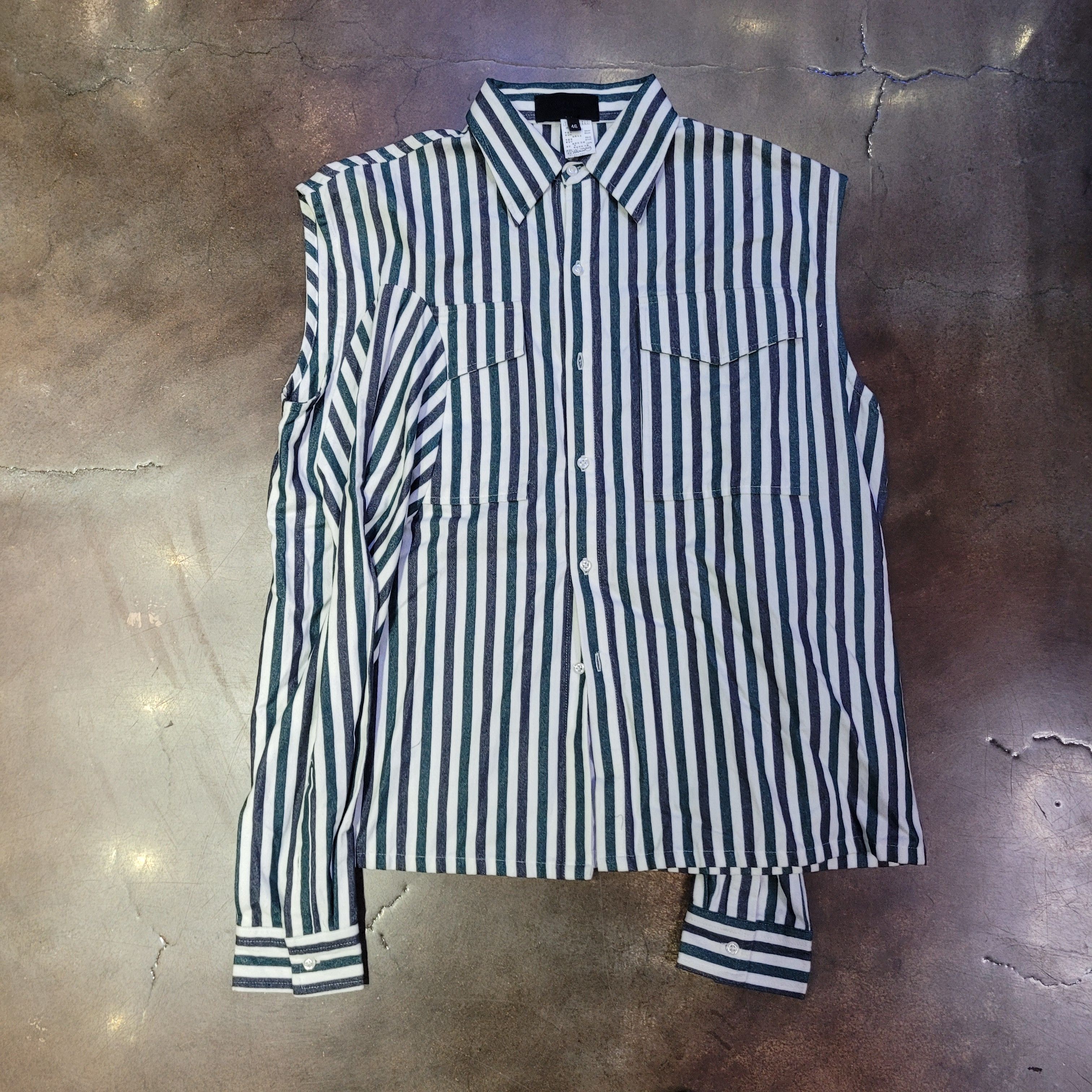Xander Zhou Short Sleeve Striped Knit Yin Yang Bowling Shirt | Grailed
