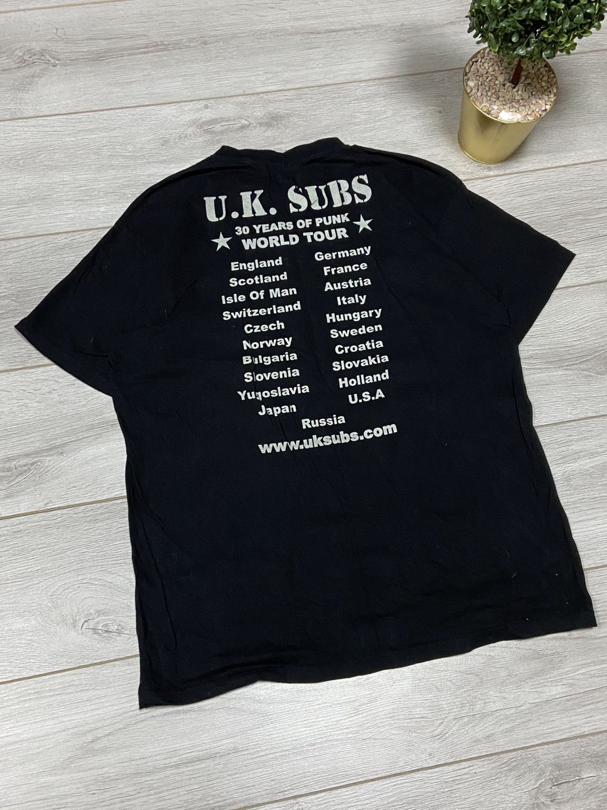 Band Tees Vintage Y2K UK SUBS skull ☠️ punk 30 years tour band tees Size US XL / EU 56 / 4 - 2 Thumbnail