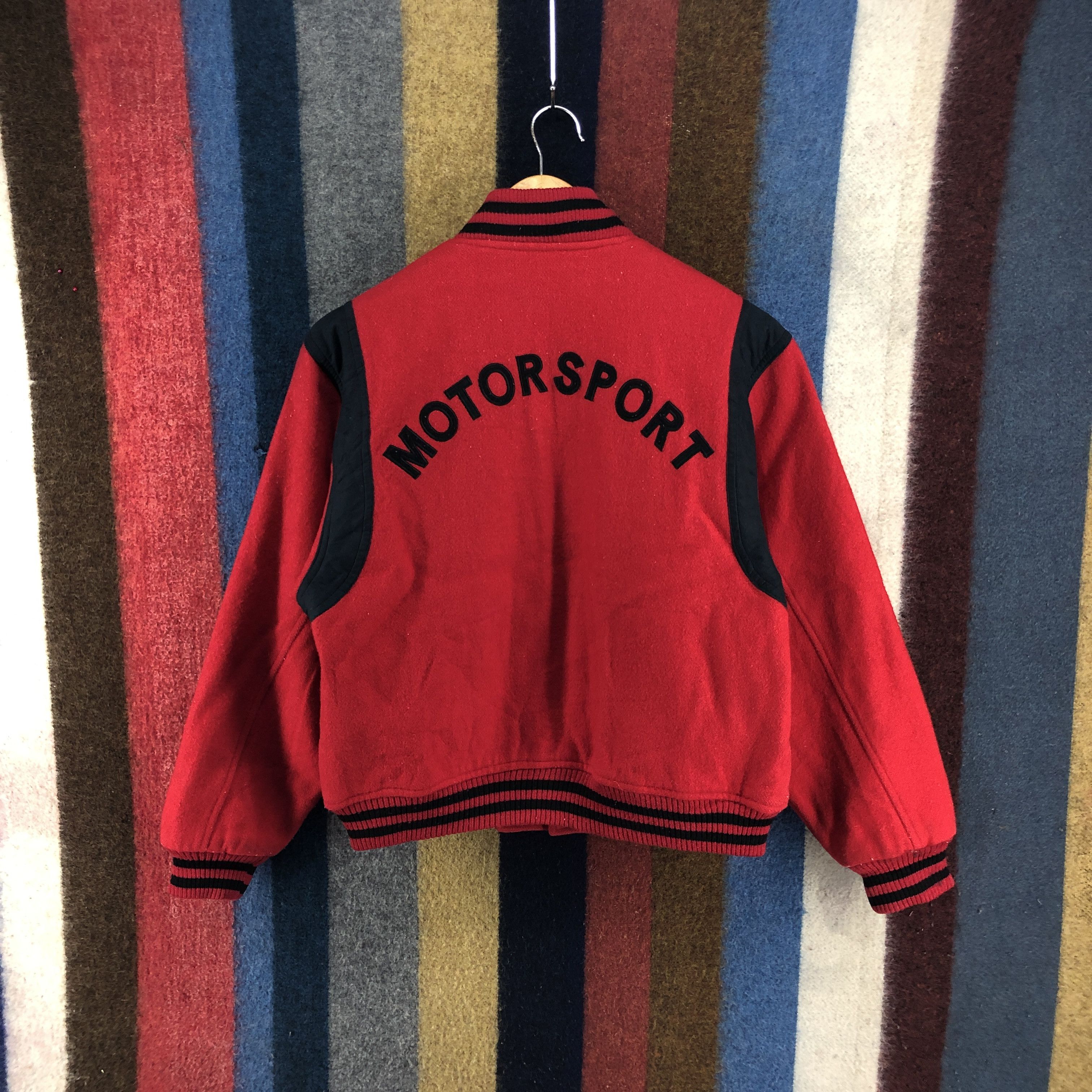 Vintage Vintage BRIDGESTONE MOTORSPORT Wool Varsity Jacket #0131/G Size US M / EU 48-50 / 2 - 5 Thumbnail