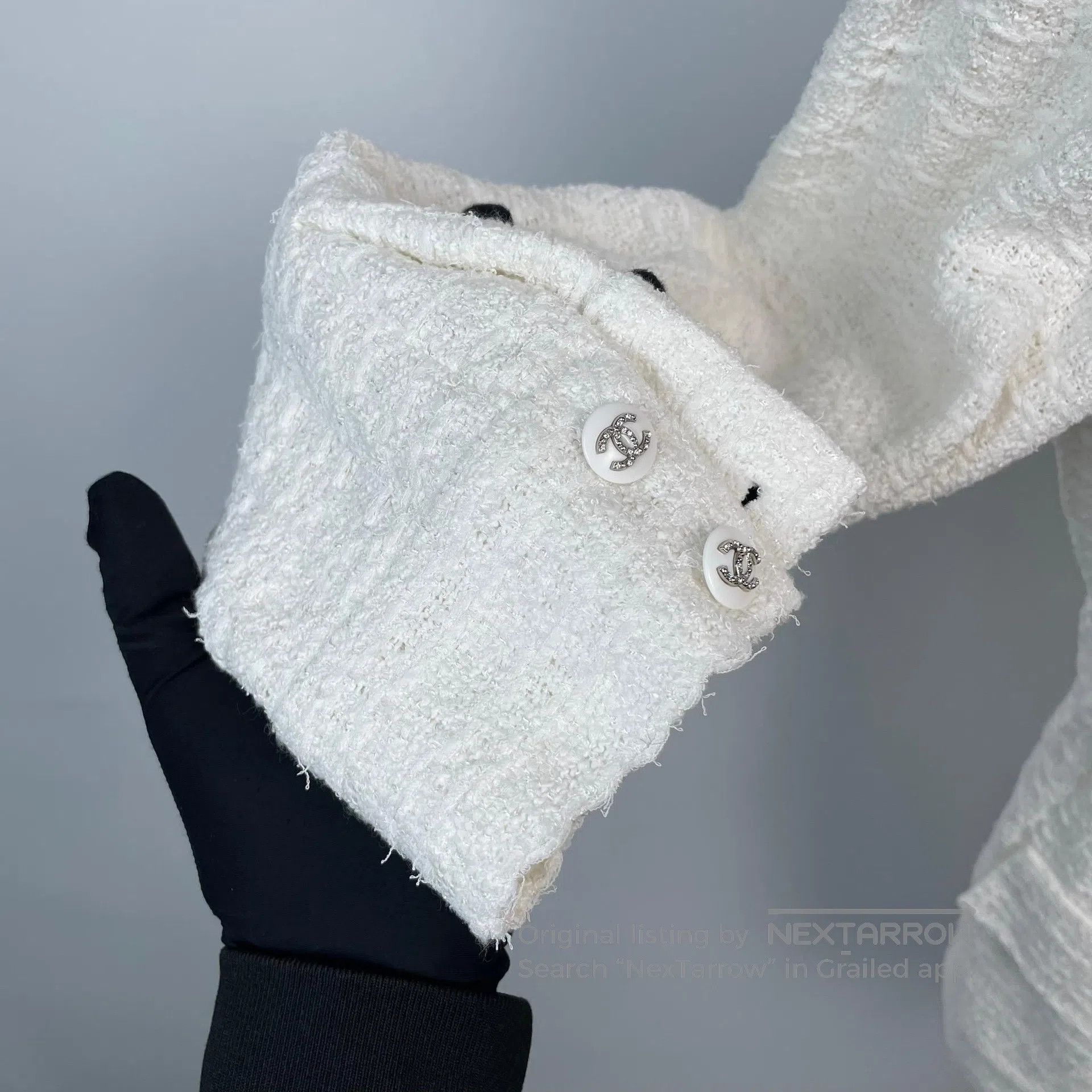 Chanel Chanel White Ribbon Dress Jacket| Size XS / US 0-2 / IT 36-38 - 9 Thumbnail