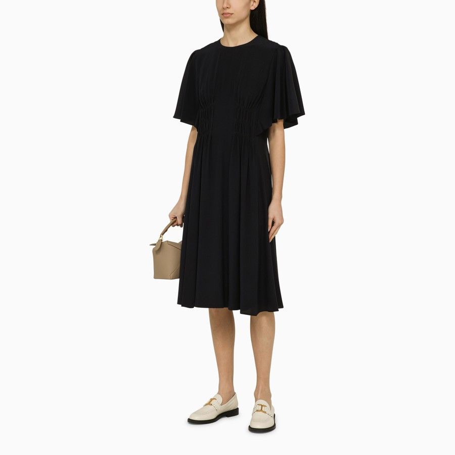 Chloe o1d2blof0824 Midi Dress in Black Size M / US 6-8 / IT 42-44 - 2 Thumbnail