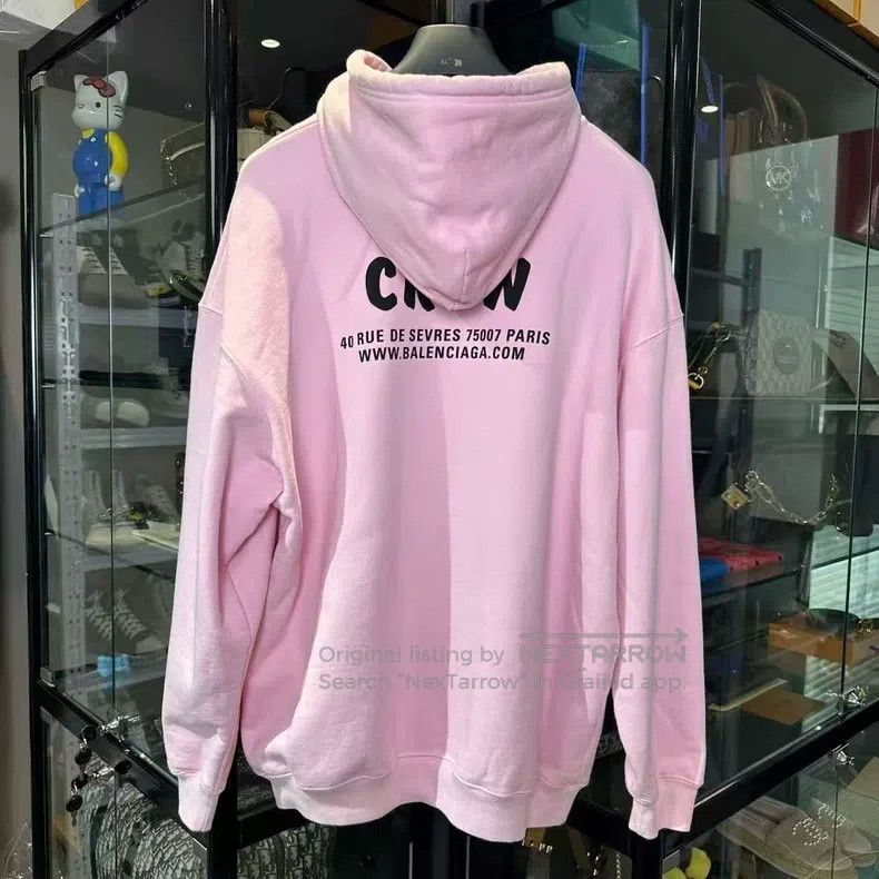 Balenciaga Balenciaga Pink Crew Hoodie Size US XS / EU 42 / 0 - 2 Thumbnail