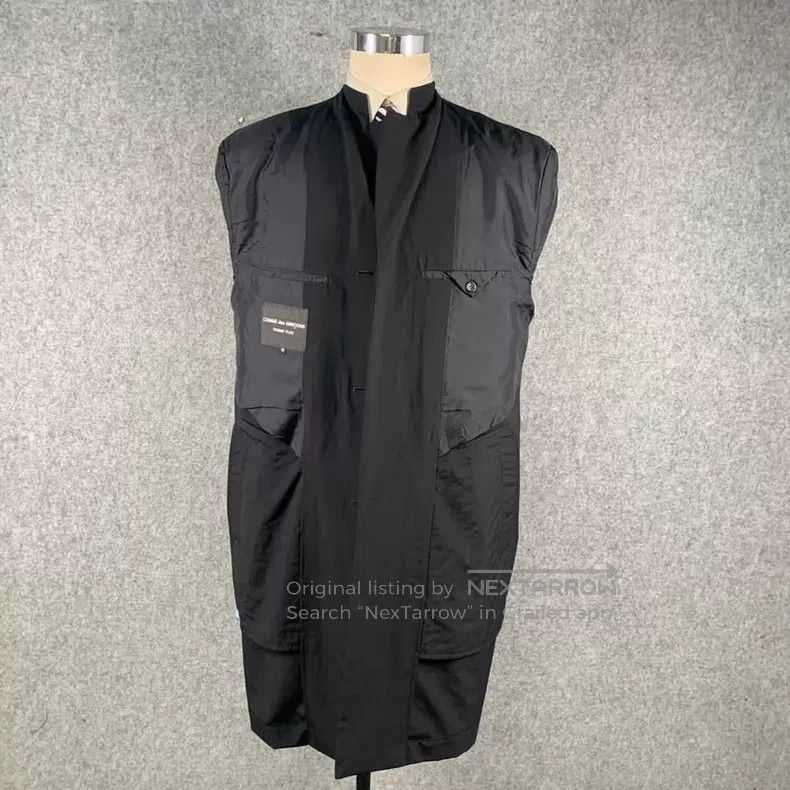 Comme des Garcons Comme des Garcons Black Wool Long Trench Coat Size US M / EU 48-50 / 2 - 6 Thumbnail