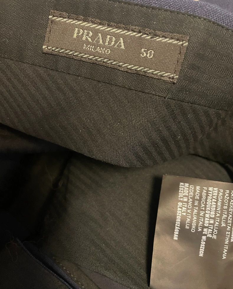 Prada Prada Men's Pants Blue and White Color Block -2505 Size US 44 / EU 60 - 3 Thumbnail