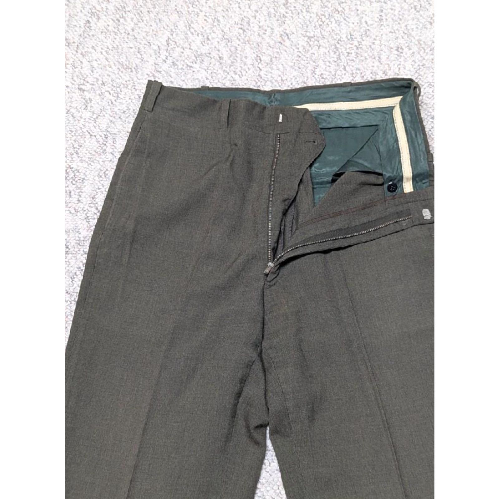 Vintage VINTAGE USMC Wool Pants 32x34 Green Military Mens Pants 1970s Vietnam US Army Size US 32 / EU 48 - 3 Thumbnail