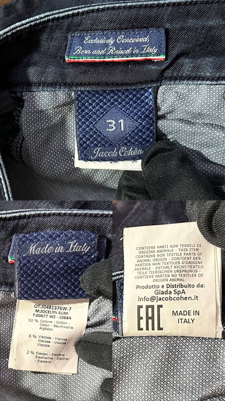 Jacob Cohen Jacob COHEN Jocelyn Jeans Stretch Denim velvet made in Italy Size US 31 - 12 Thumbnail