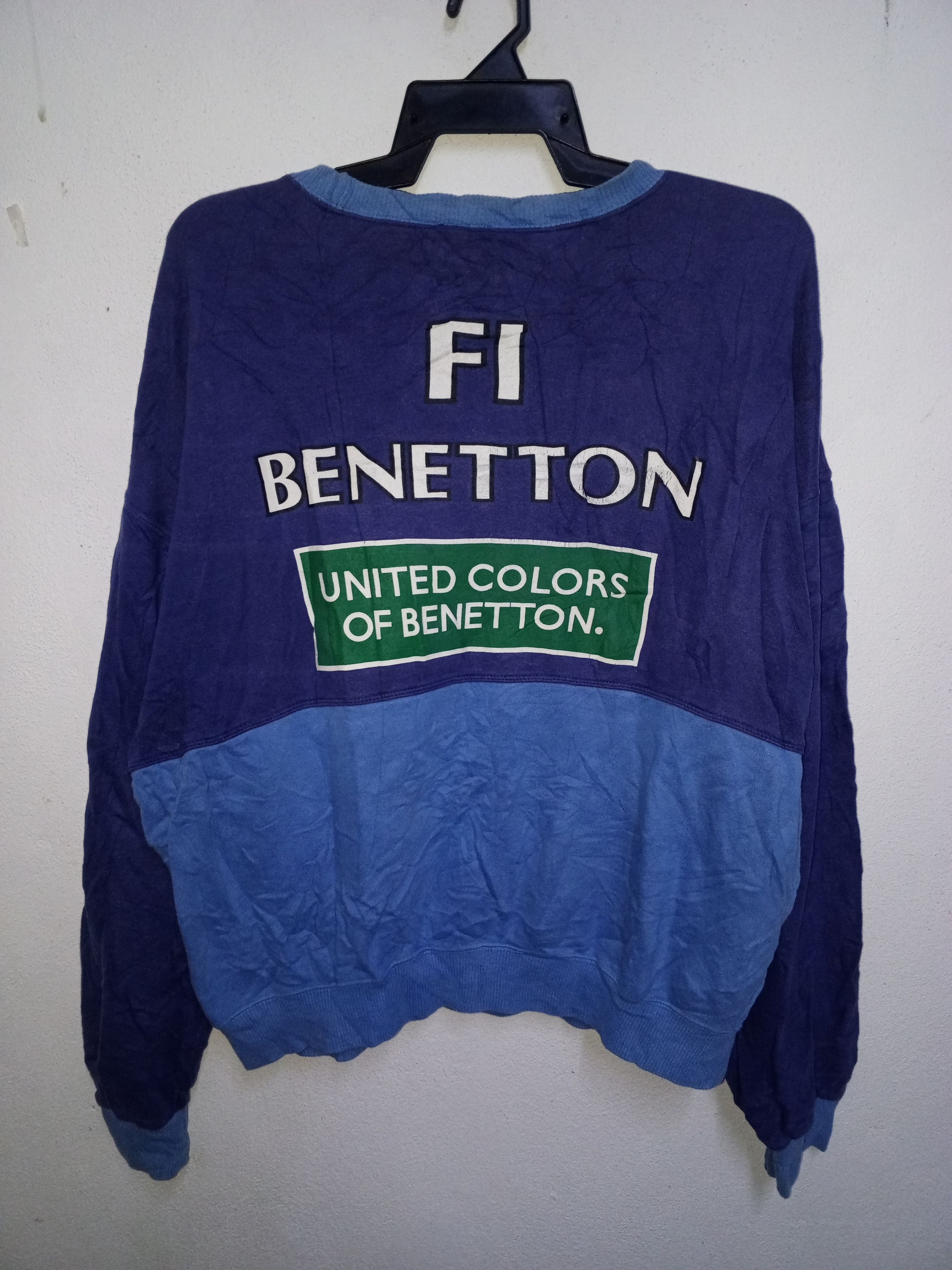 United Colors Of Benetton F1 RACING - UNITED COLORS OF BENETTON SWEATSHIRT Size US XL / EU 56 / 4 - 1 Thumbnail