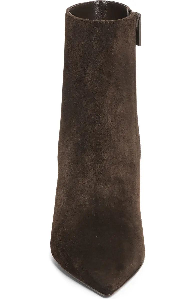 Vibella Booty 85 Cafe Brown Suede Pointed Heel Bootie 39