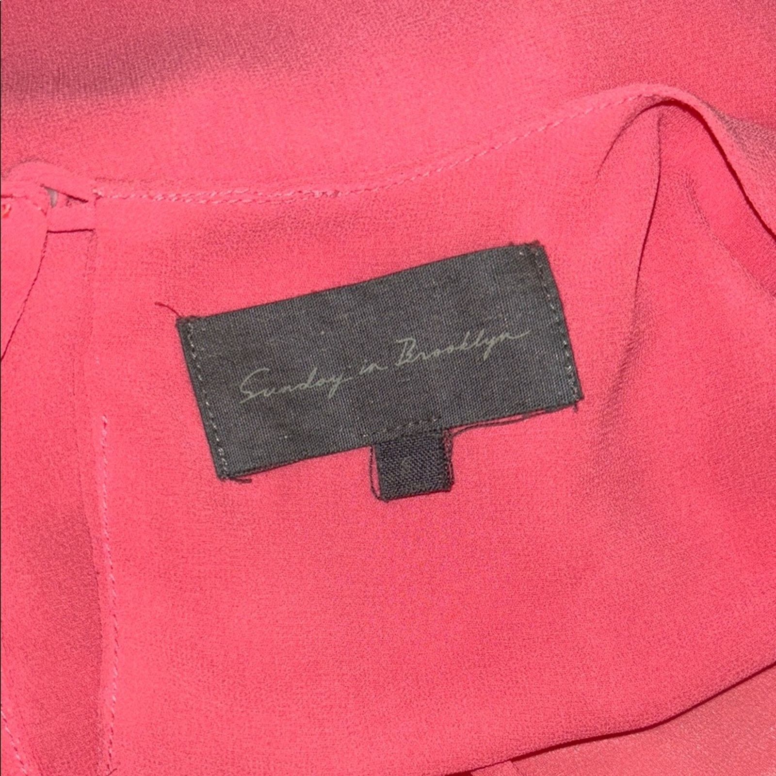 The Unbranded Brand Sunday in Brooklyn Pink/White Sleeveless Dress Size Small Size S / US 4 / IT 40 - 6 Thumbnail