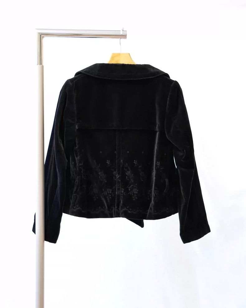 Comme des Garcons Comme des Garcons Embroidered velvet coat Size S / US 4 / IT 40 - 5 Thumbnail