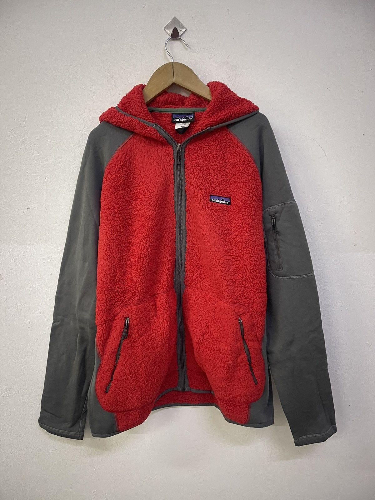 Patagonia Polartec Patagonia Hybrid Sherpa Fleece Hooded Jacket Size US L / EU 52-54 / 3 - 2 Thumbnail