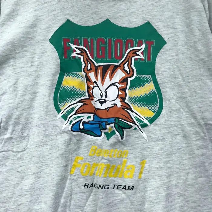 Benetton Vtg BENETTON FANGIO RACING Team Formula 1 Tee Shirt Juan Size US M / EU 48-50 / 2 - 3 Thumbnail