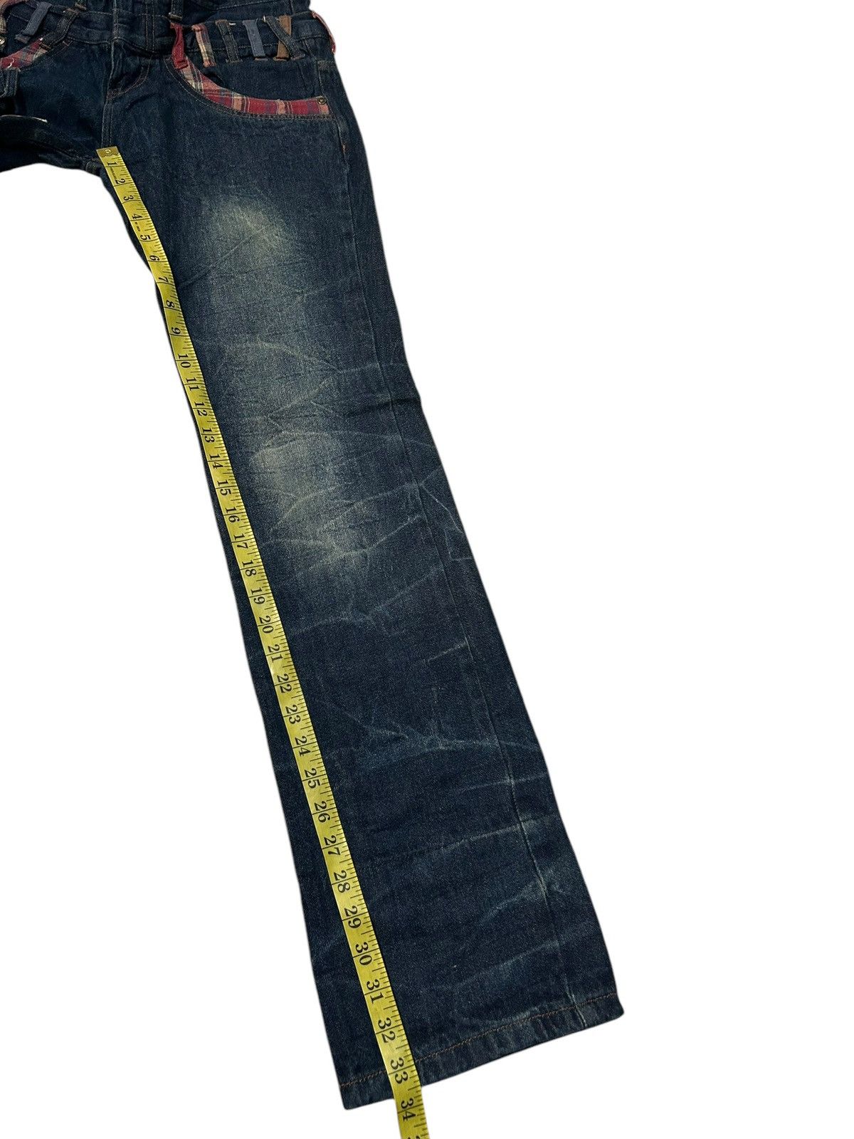 Japanese Brand × Kapital × Vintage Double Waist Doublefocus Japanese Punk Denim Jeans Size US 30 / EU 46 - 17 Thumbnail