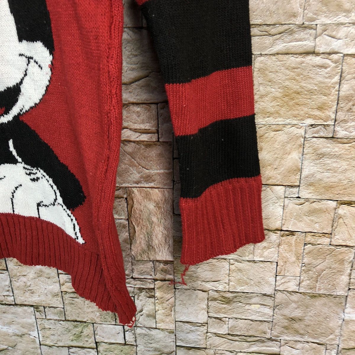 Disney Maria Luizat X mickey mouse stripe Red Knitwear #A396 Size S / US 4 / IT 40 - 8 Thumbnail