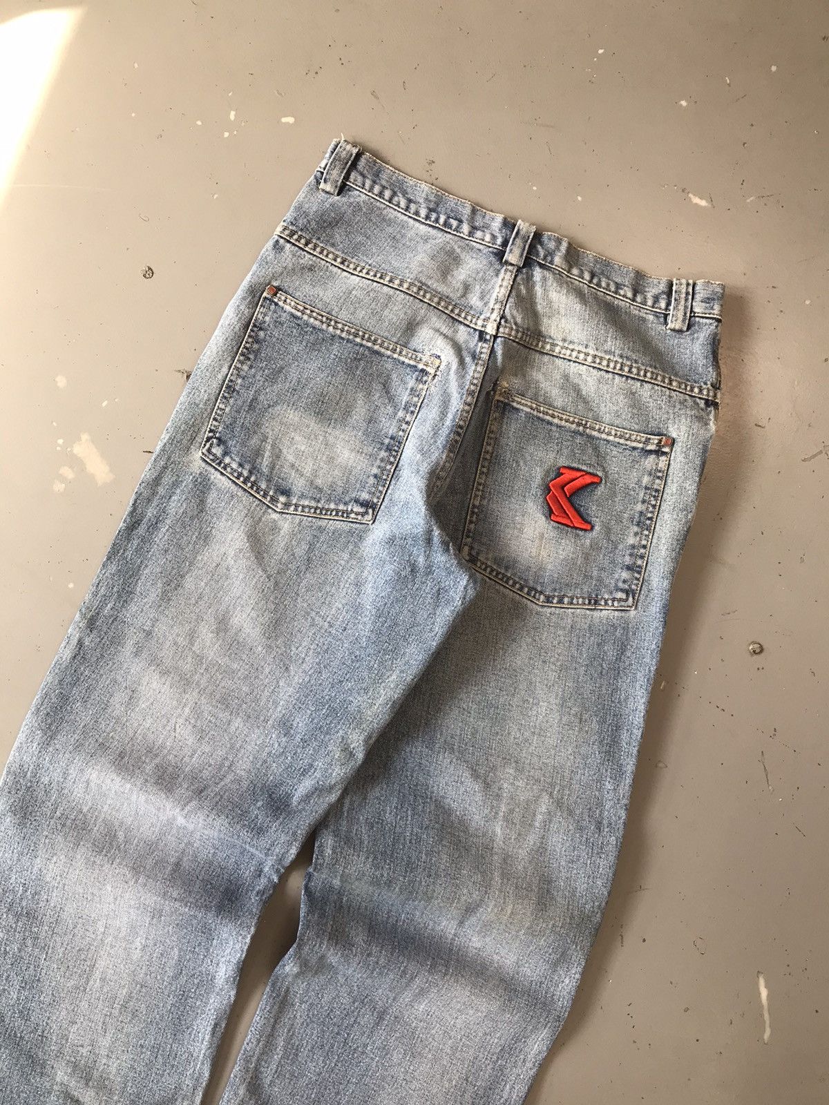 Karl Kani × Vintage Vintage Kani jeans logo embroidered denim Size US 34 / EU 50 - 13 Thumbnail