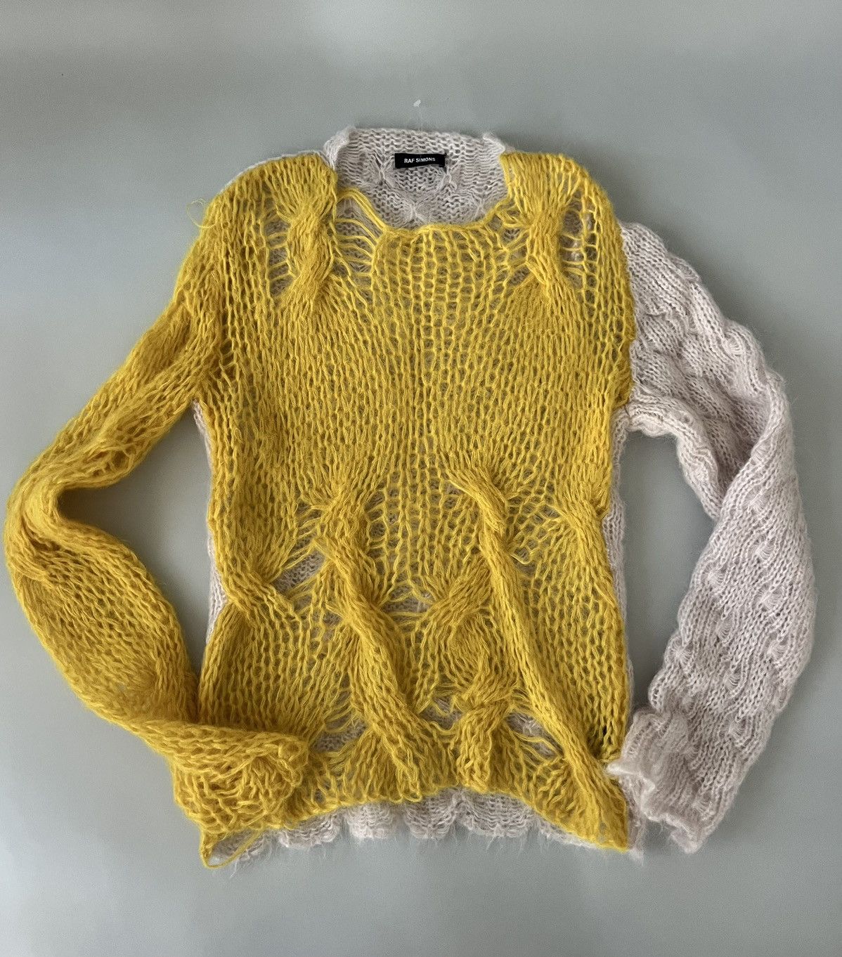 Raf Simons Raf Simons Distressed Effect Knit Jumper Size US S / EU 44-46 / 1 - 1 Thumbnail