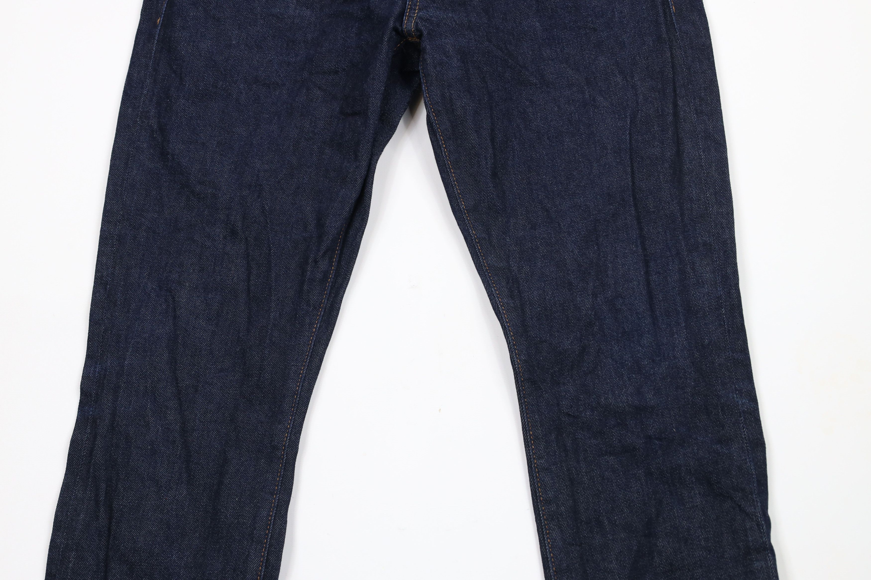 J.Crew × Vintage J Crew Skinny Leg Kurabo Japanese Denim Jeans Indigo Blue Size US 33 - 3 Thumbnail