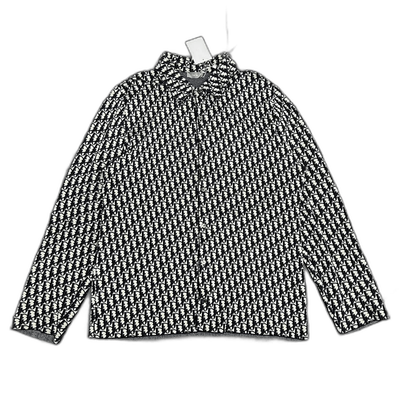 DIOR Logo Cotton Shirt Jacket in Excellent Condition