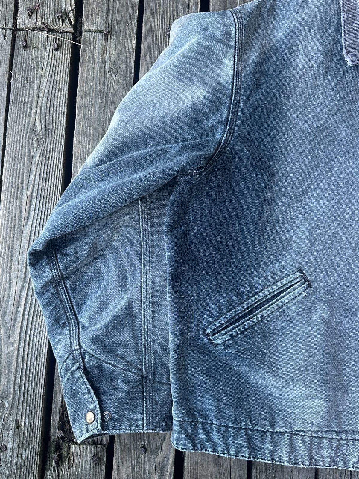 Carhartt CRAZY Faded Vintage Carhartt J01 BLK Black Detroit Jacket Size US XL / EU 56 / 4 - 4 Thumbnail