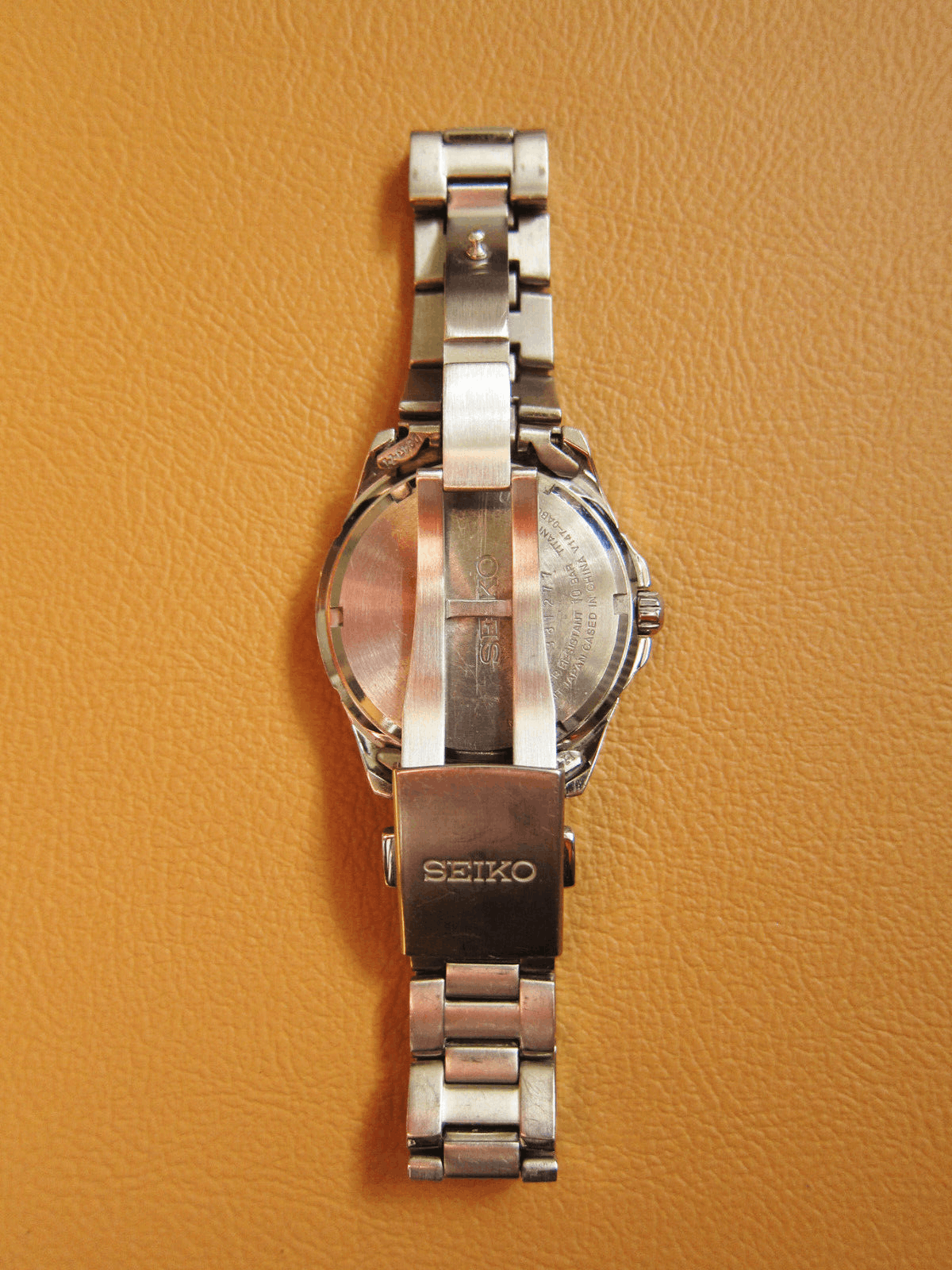 Seiko SEIKO V147-0AB0 Solar Titanium Men's Watch Black Dial (JDM) Size ONE SIZE - 9 Thumbnail