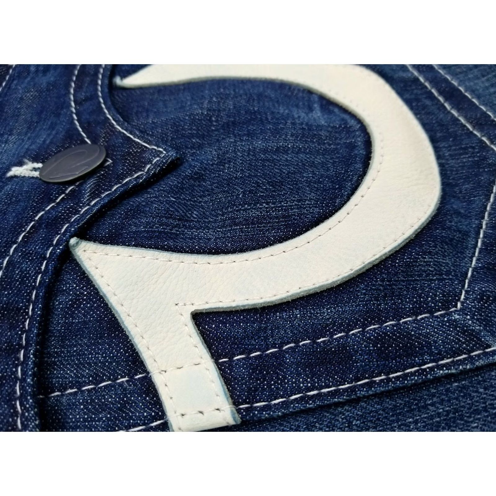 True Religion TRUE RELIGION Billy Jeans Boot Cut Mens 38 40x35 Leather Horseshoes 100% Cotton Dark Blue Size US 38 / EU 54 - 8 Thumbnail