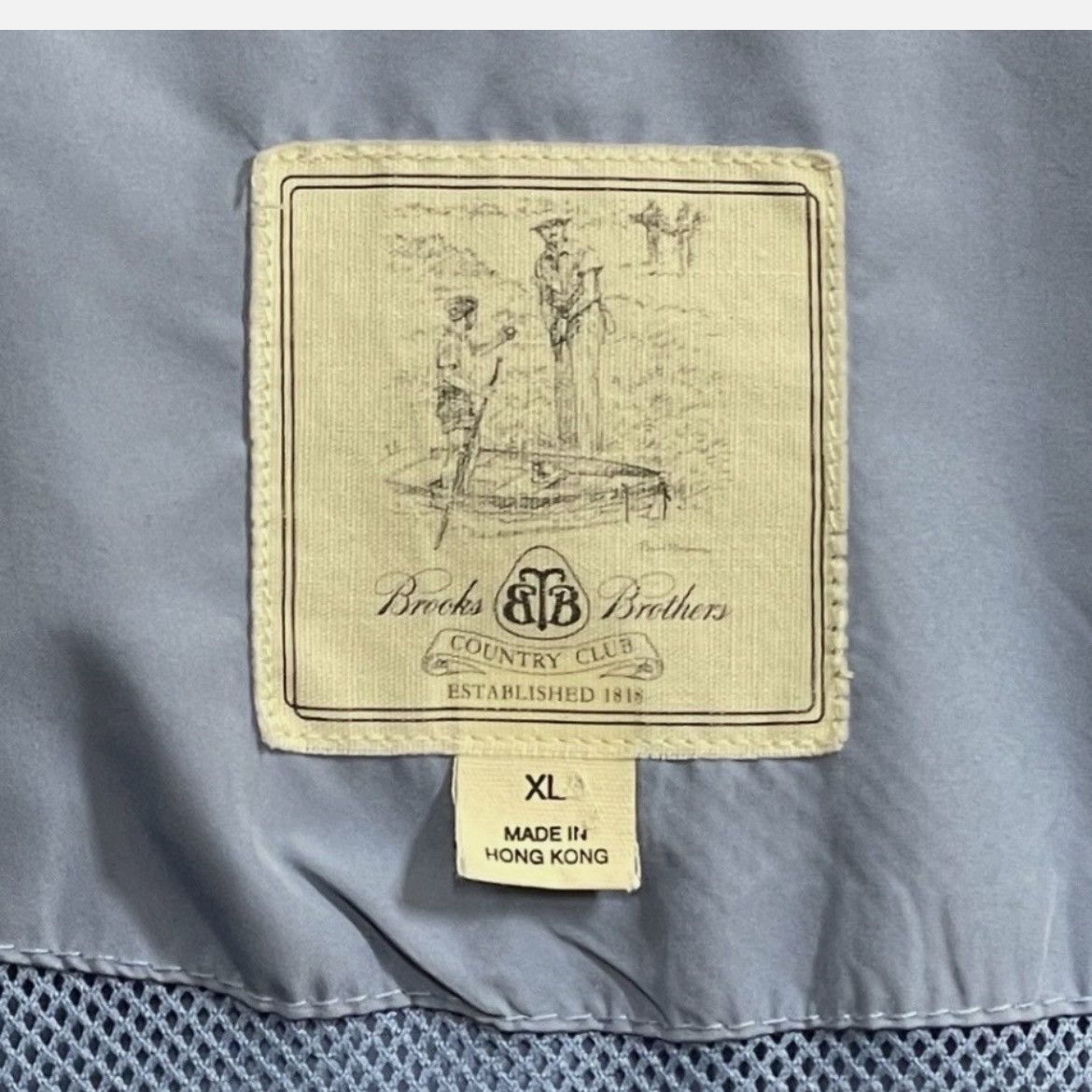 Brooks Brothers Brooks Brothers Mens XL Blue 1/4 Zip Golf Windbreaker Vest Size US XL / EU 56 / 4 - 6 Thumbnail