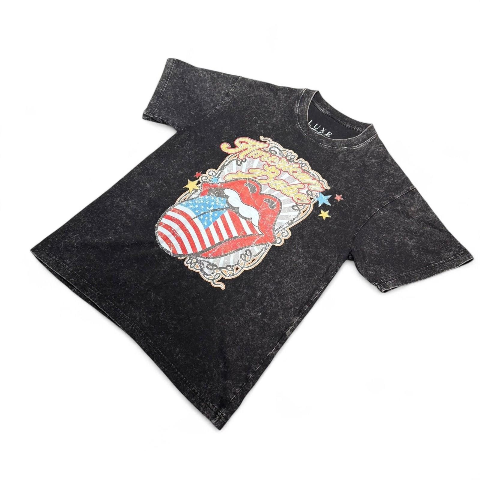 Luxe The Rolling Stones American Babe Graphic Tee - Size Small Size ONE SIZE - 3 Thumbnail