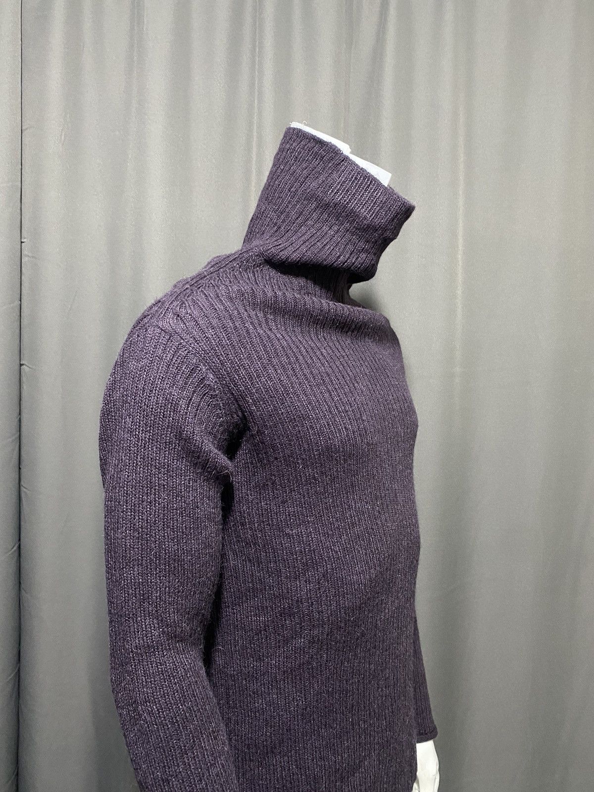 Yohji Yamamoto Archive! A/W 2010 Y’s- Asymmetrical Mohawk Knit Sweater Size US L / EU 52-54 / 3 - 6 Thumbnail