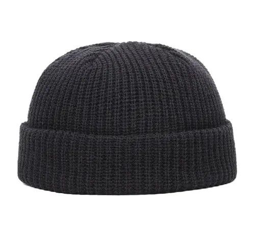 Other Knitted Beanie Hat Black Size ONE SIZE - 4 Thumbnail