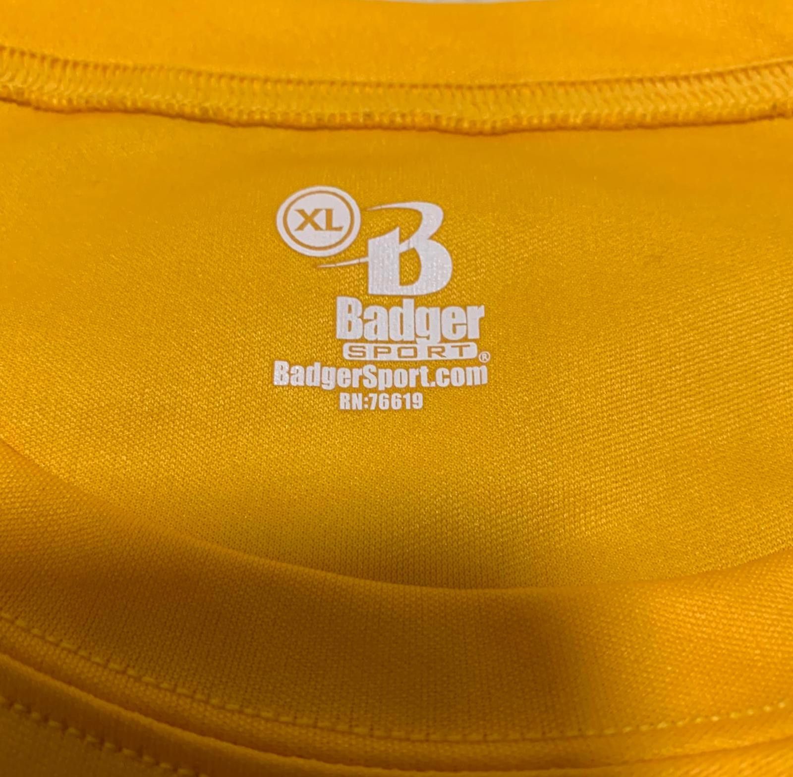 Other Badger Sport Mens XL Yellow FitDads Athletic Tee Size US XL / EU 56 / 4 - 3 Thumbnail