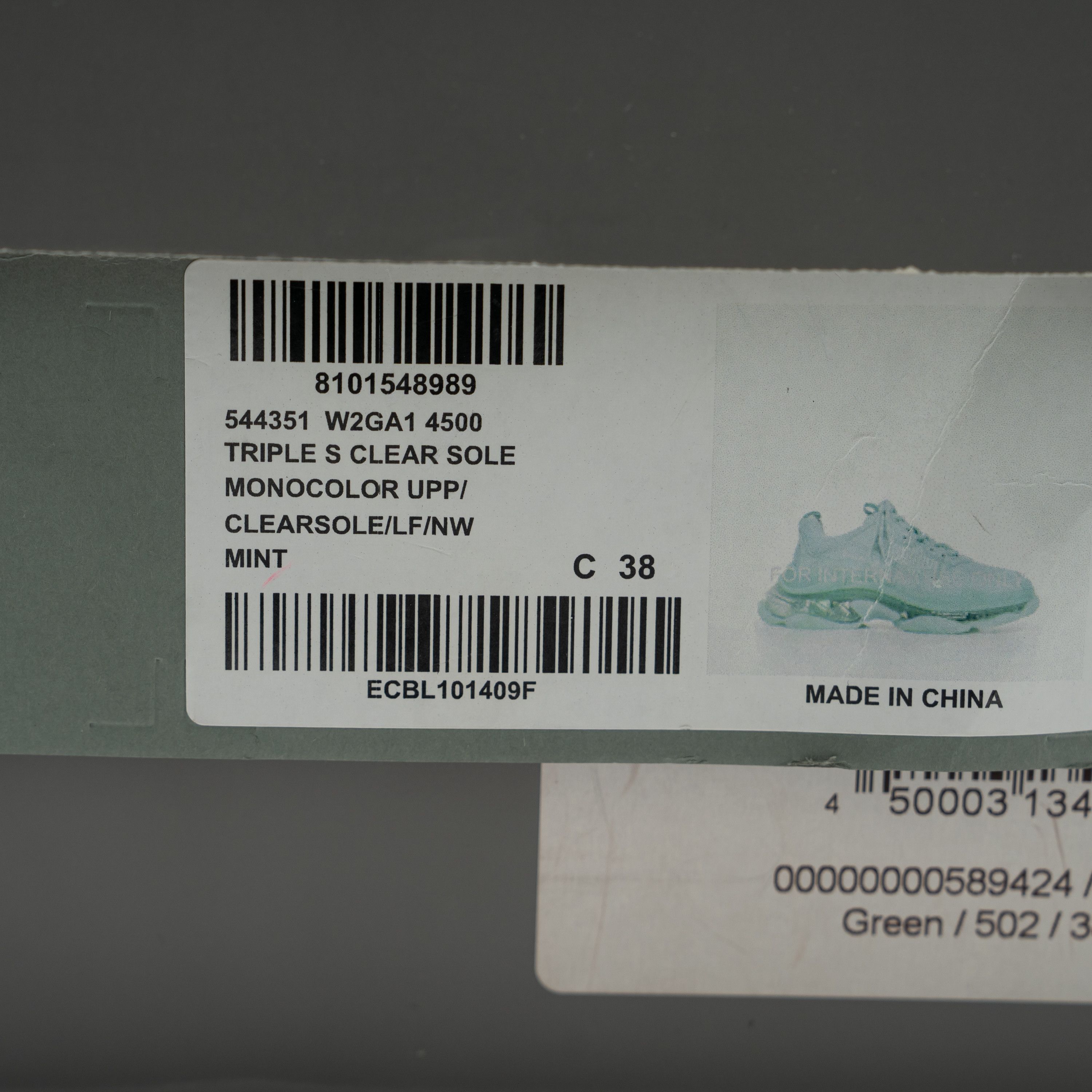 Balenciaga 38 EU / 8 US Balenciaga Triple S Sneakers Mint Green Size US 8 / IT 38 - 12 Thumbnail