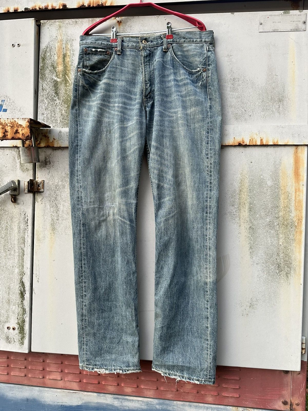 Levi's Vintage Clothing THRASHED Levis 503 Baggy Jeans Size US 34 / EU 50 - 5 Thumbnail
