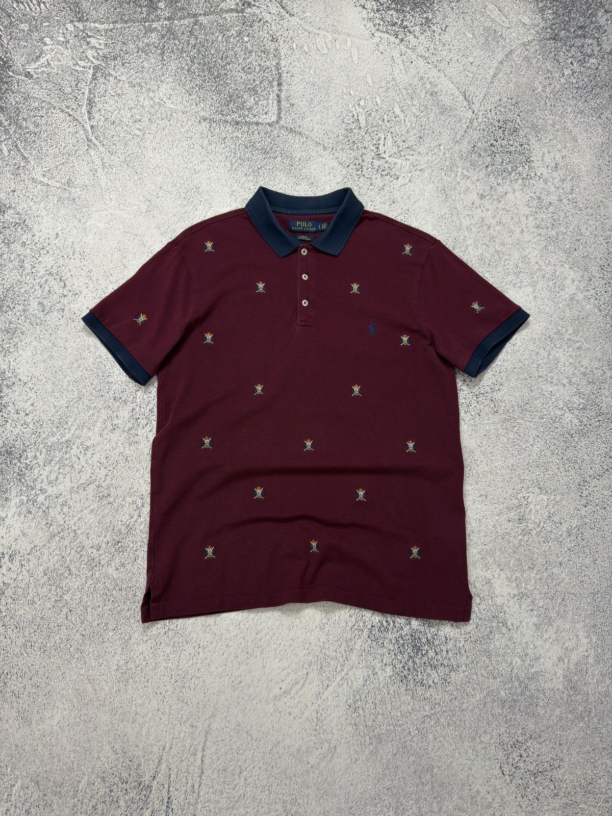 Polo Ralph Lauren POLO RALPH LAUREN MONOGRAM CREST POLO SHIRT CUSTOM SLIM FIT Size US L / EU 52-54 / 3 - 1 Thumbnail