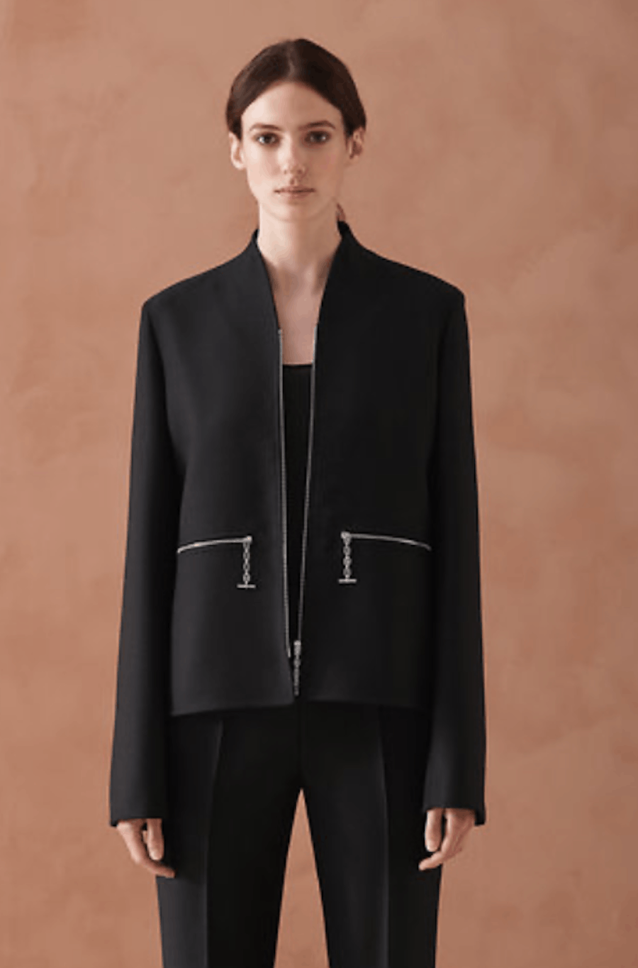 Hermes Hermes Black Wool Chaine D'Ancre Zip Jacket Size XS / US 0-2 / IT 36-38 - 4 Thumbnail