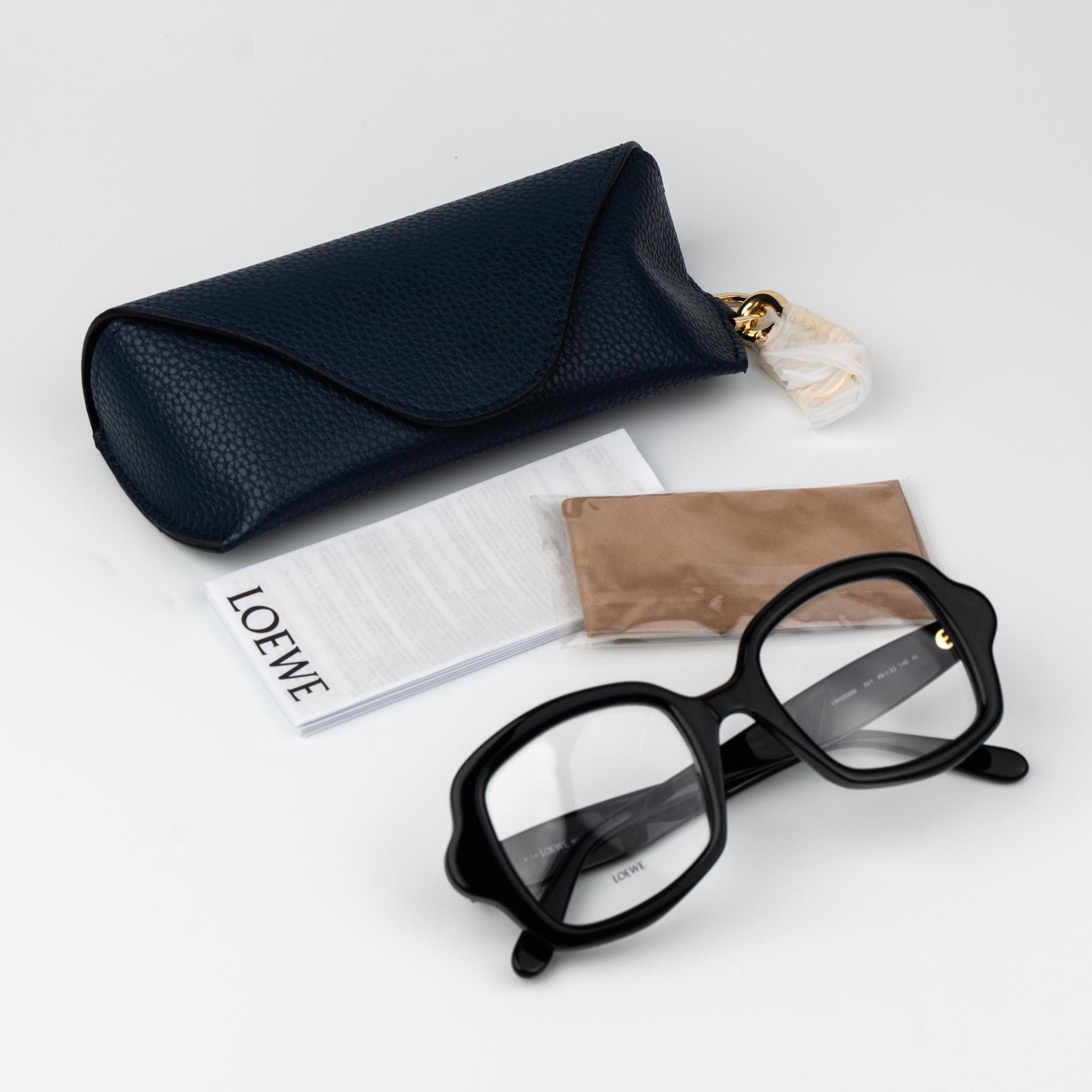 Loewe Loewe CURVY Women Eyeglasses Square LW50066I 001 BRAND NEW Size ONE SIZE - 9 Thumbnail
