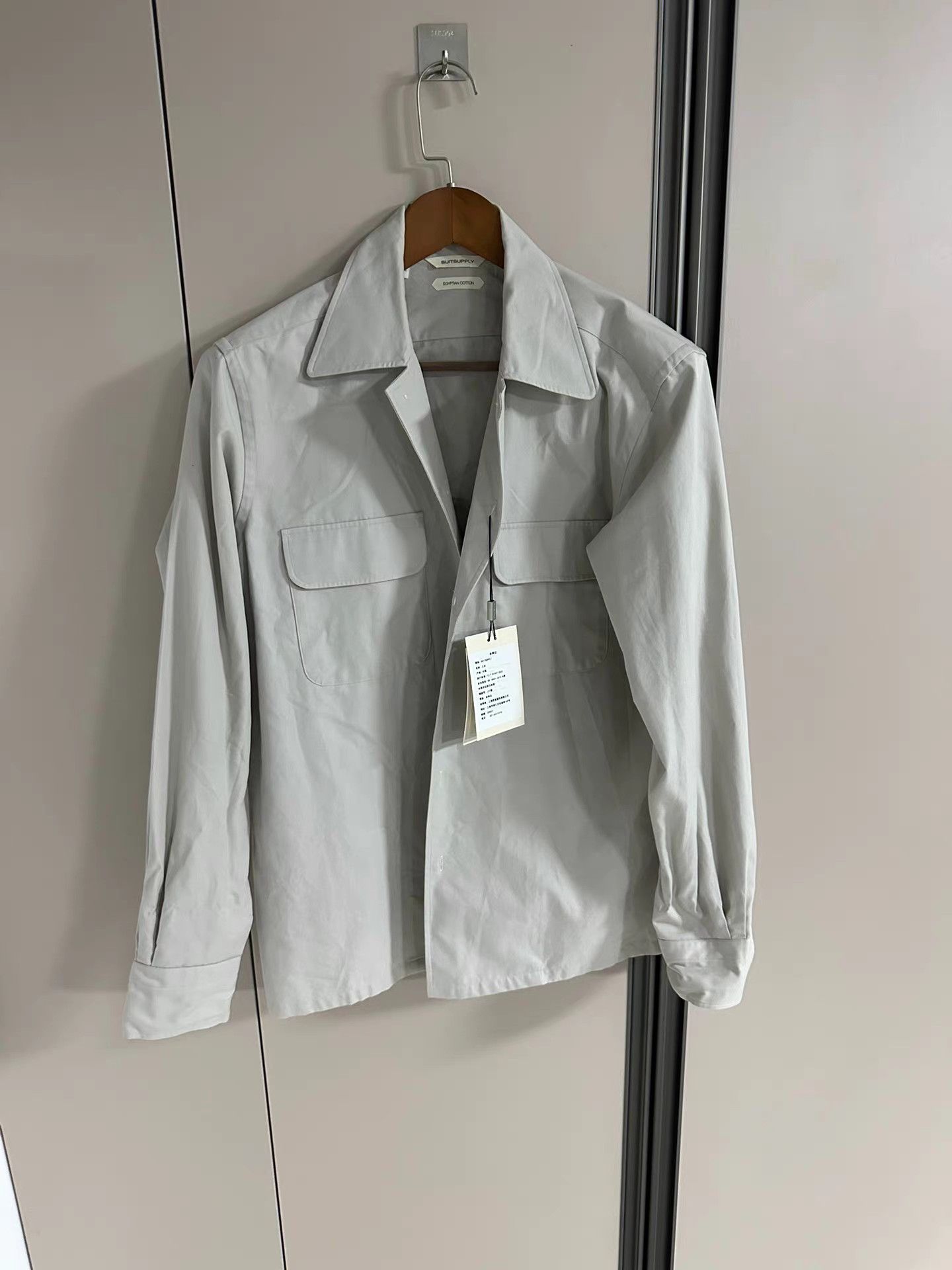 Suitsupply Suitsupply Utility Style Dress Shirt K18 Size US XS / EU 42 / 0 - 1 Thumbnail