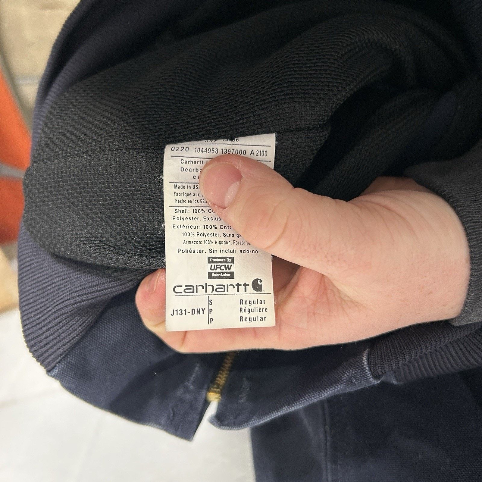 Carhartt Carhartt Thermal-Lined Hooded Active Jacket “Dark Navy” J131 Size US S / EU 44-46 / 1 - 13 Thumbnail