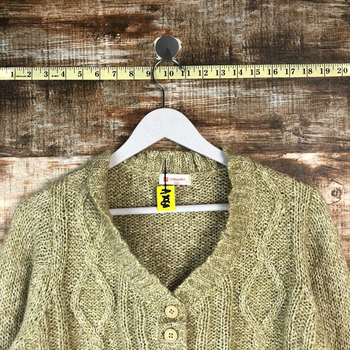 Homespun Knitwear × Japanese Brand L& Beautiful Green Knitwear vintage #A2060 Size M / US 6-8 / IT 42-44 - 4 Thumbnail
