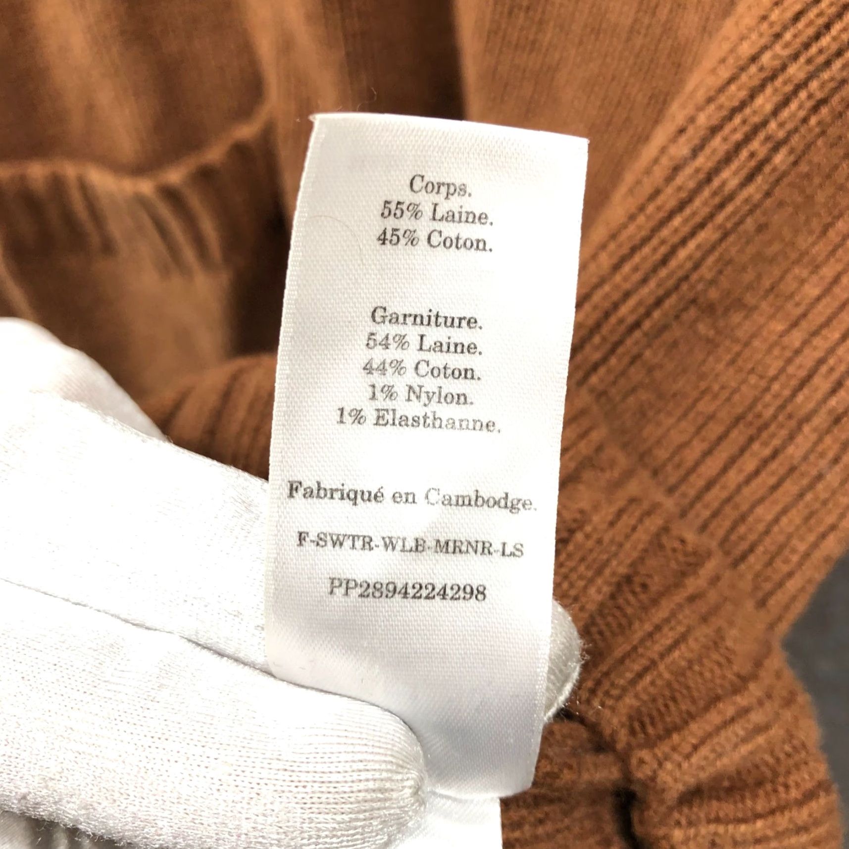 Everlane Everlane Mariner Sweater Womens XXS Camel Tan Wool Blend Collared Split Neck Pullover Knit Wool Cotton Solid Casual Winter Fall Preppy Stadium? Wait. Size XS / US 0-2 / IT 36-38 - 7 Thumbnail