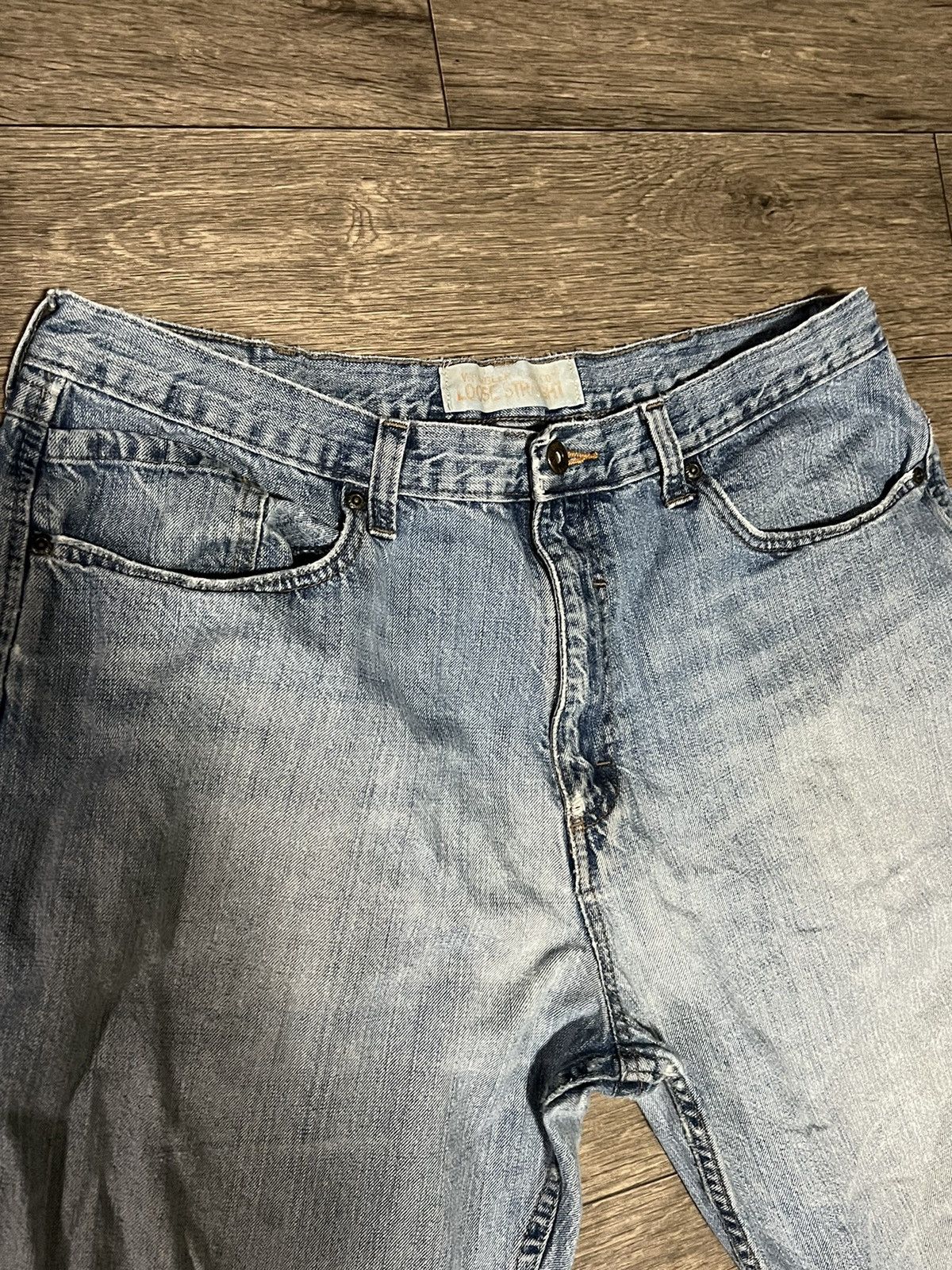 Vintage Wrangler Distressed Loose Fit Denim 38x32 Size US 38 / EU 54 - 7 Thumbnail