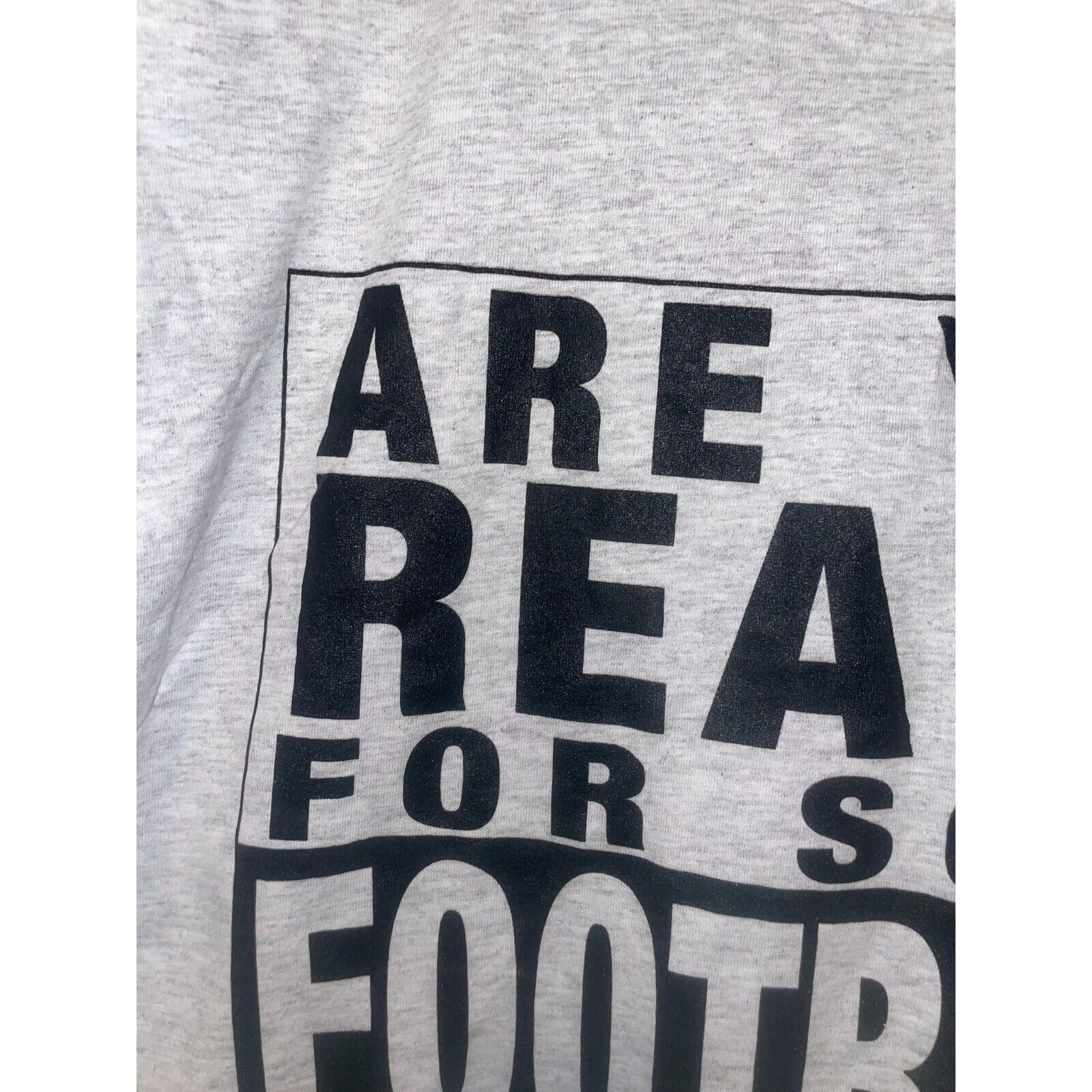 Jerzees Vintage Football Shirt Jerzees Are You Ready For Some Tee L Size US L / EU 52-54 / 3 - 5 Thumbnail