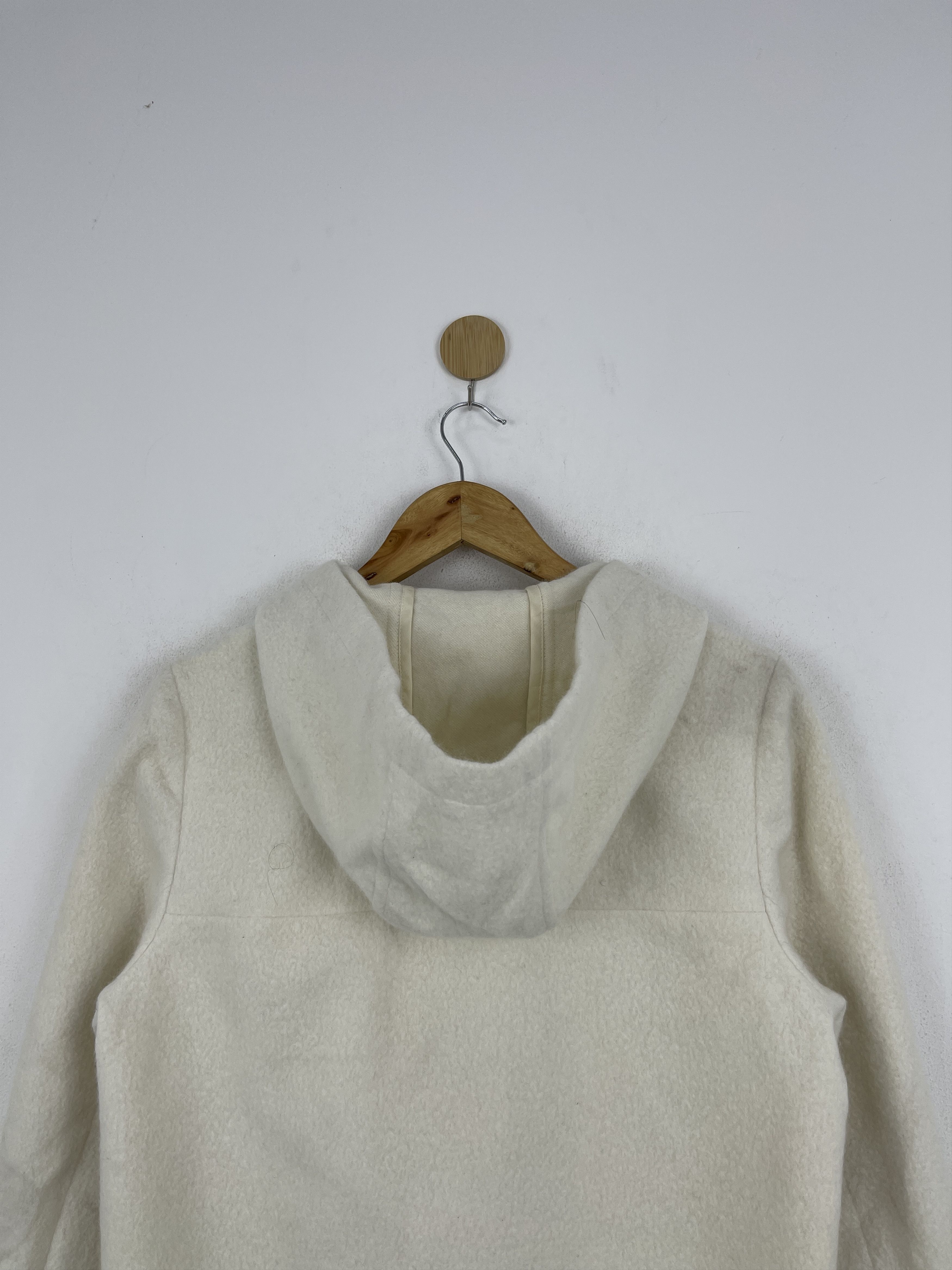 Japanese Brand Vtg Japanese Brand Wool And Alpaca Coat Hooded Jacket JA0077 Size US XXS / EU 40 - 4 Thumbnail