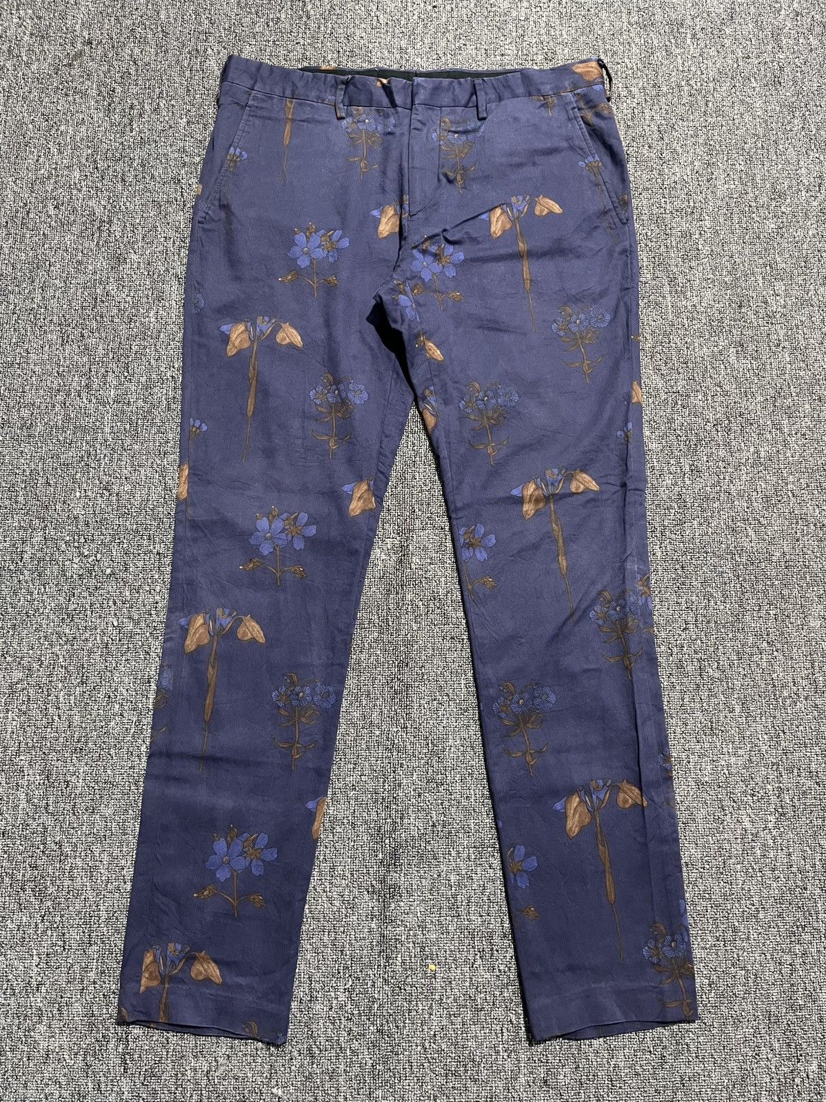 Prada Prada Floral Flower Fullprint Pants Size US 36 / EU 52 - 1 Thumbnail