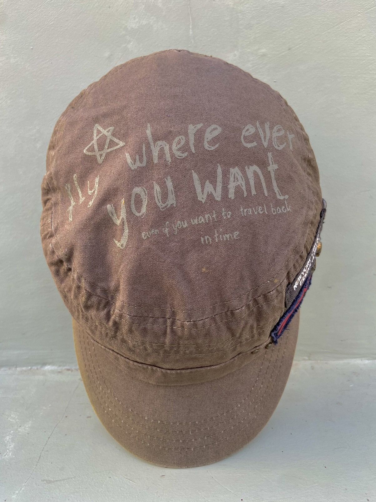 If Six Was Nine 2000s chunglim skull studded patrol hat Size ONE SIZE - 2 Thumbnail
