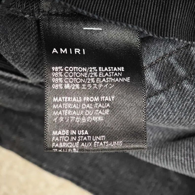 Amiri Amiri Size 30 Black ripped jeans Size US 30 / EU 46 - 4 Thumbnail