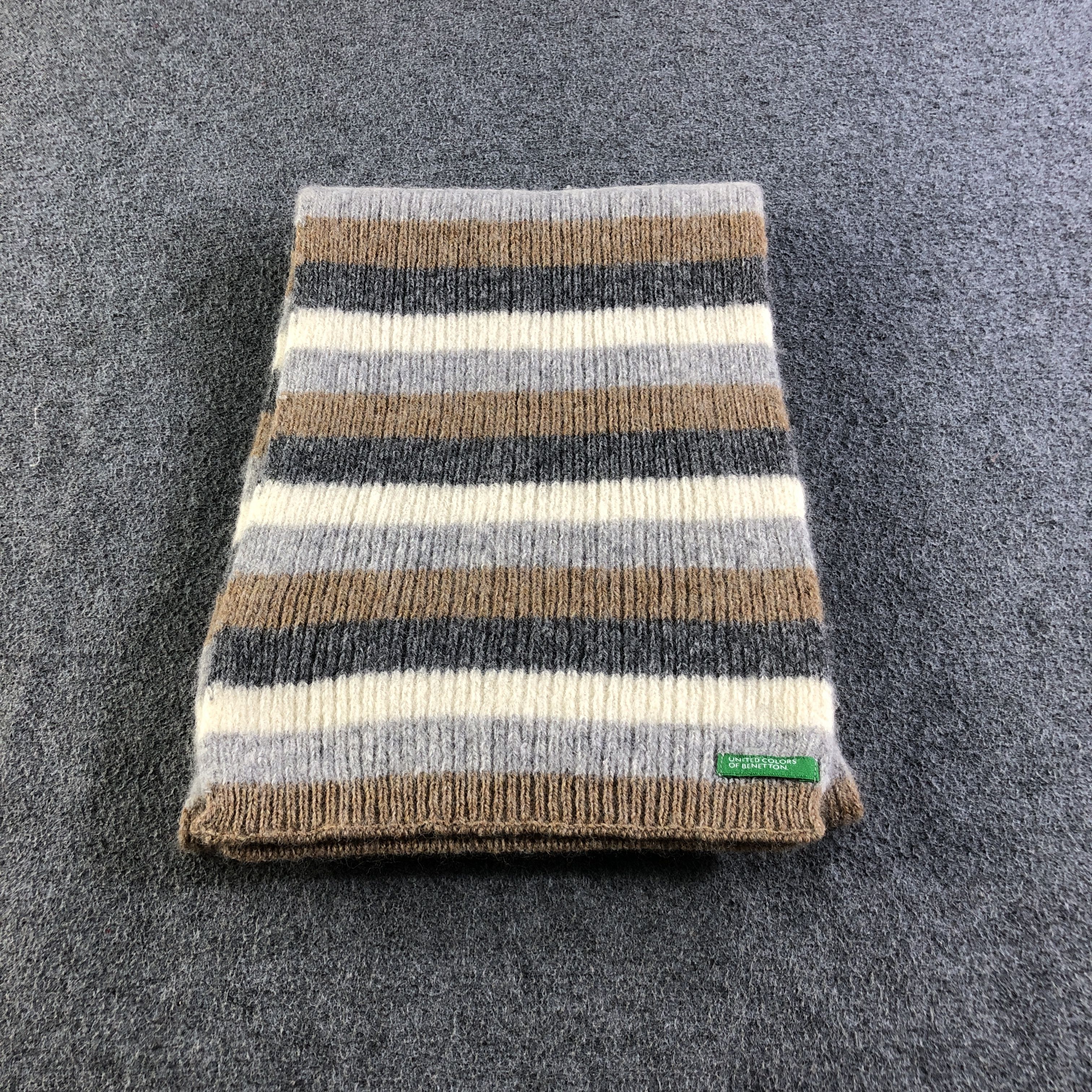 United Colors Of Benetton United Colors Of Benetton Wool Scarf Muffler Neckwear V2769 Size ONE SIZE - 2 Thumbnail