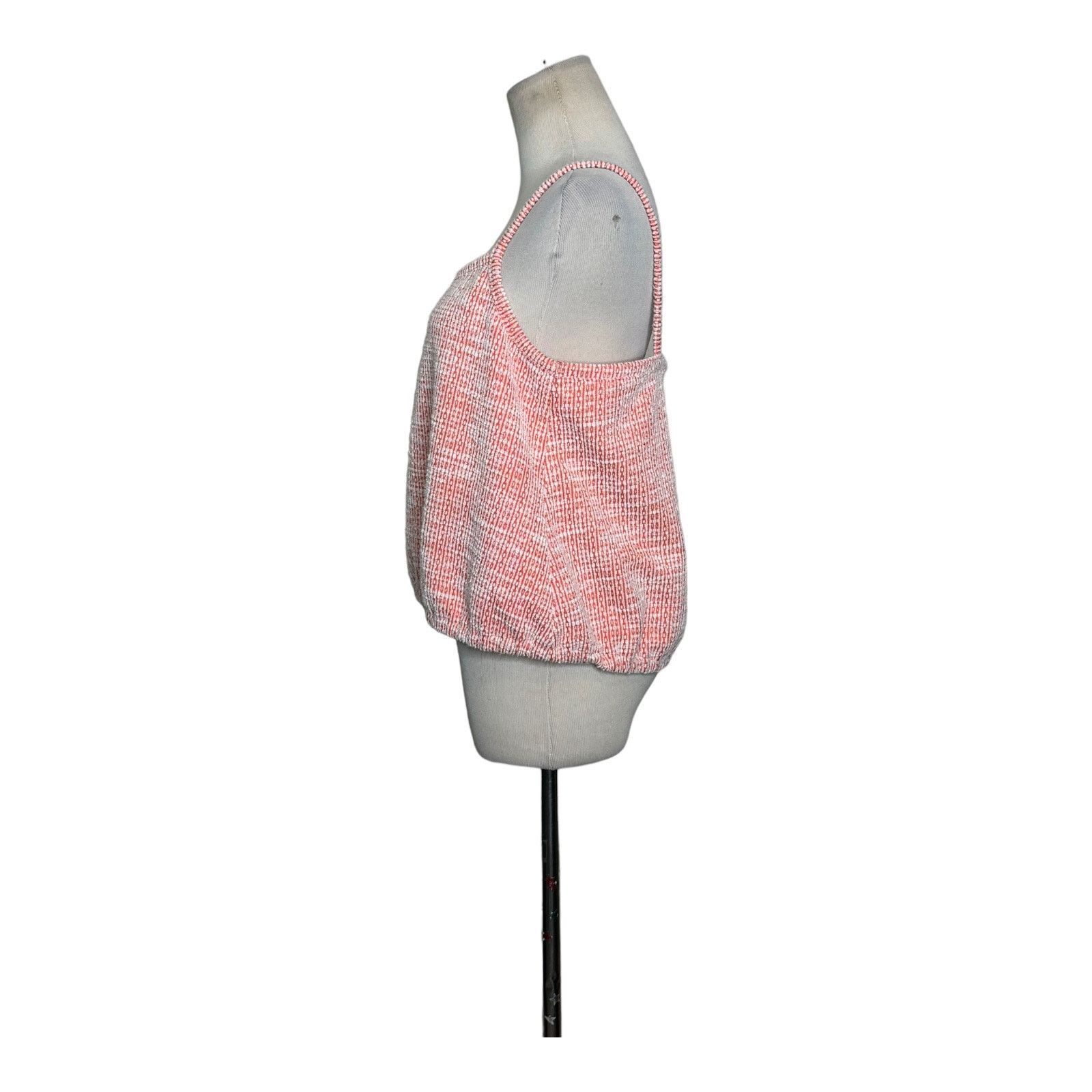 Loft Loft orange textured fabric cami tank top size M Size M / US 6-8 / IT 42-44 - 6 Thumbnail